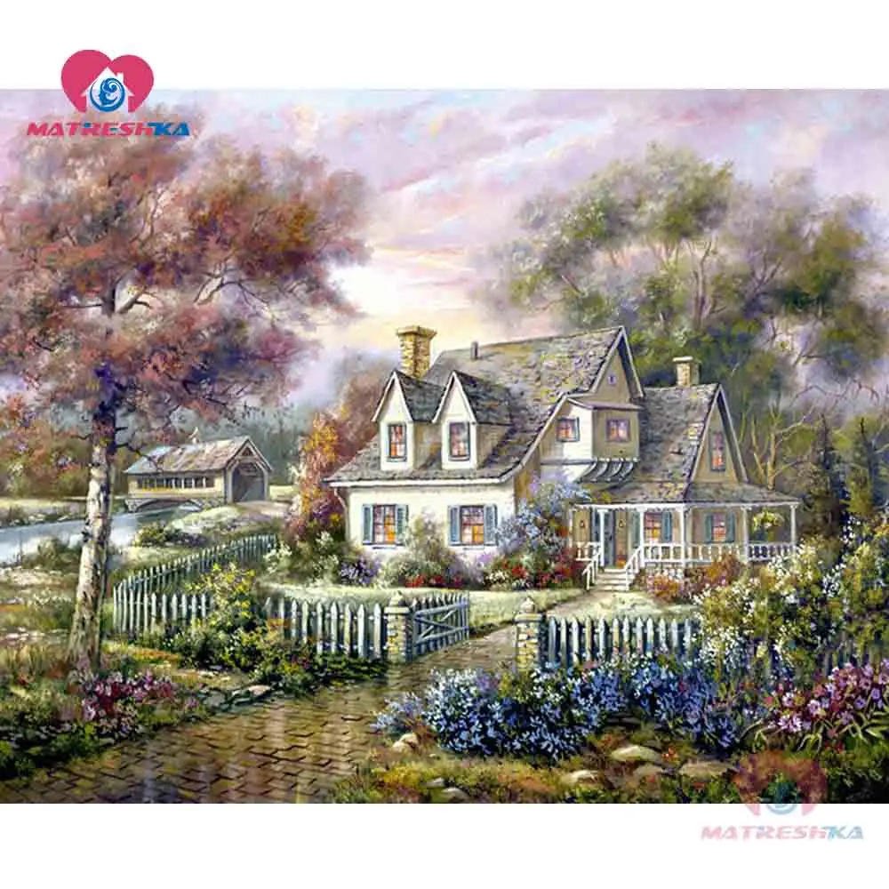 005 diamond painting nature diamond mosaic diamond painting full square embroidery with diamonds paintings from crystals rhinestones - Цвет: 005
