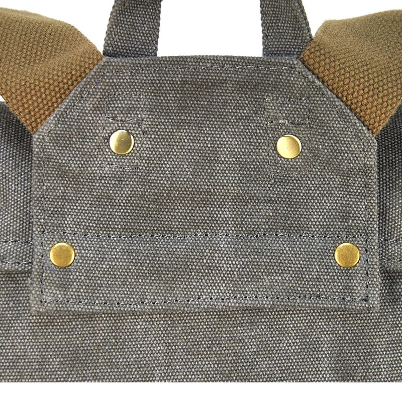 Мужской и женский холщовый рюкзак из натуральной кожи дорожный для школы на