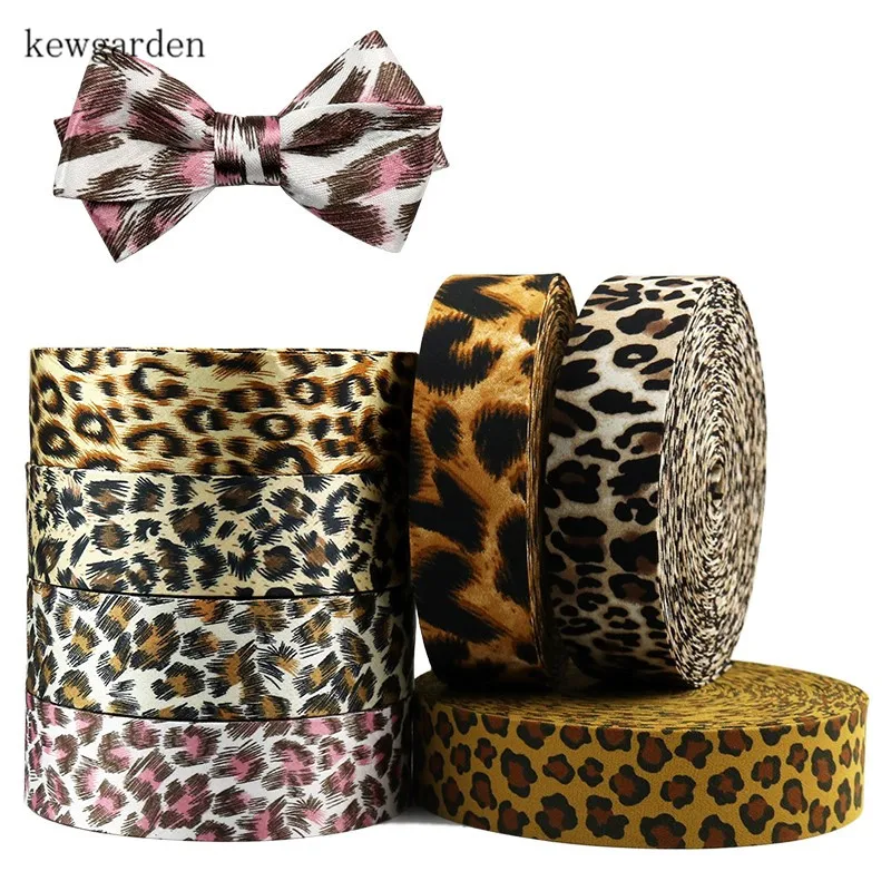 Тканевые ленты Kewgarden Leopard многослойные тканевые 40 мм 25 10 сделай сам брошь для