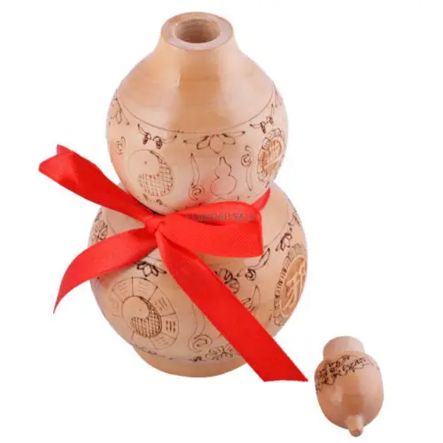 Feng Shui Boxwood Ying Yang Ву Лу Gourds для защиты 5 3 "x 2 8" Fengshui Taosim инструмент|gourd|boxwood treegourd