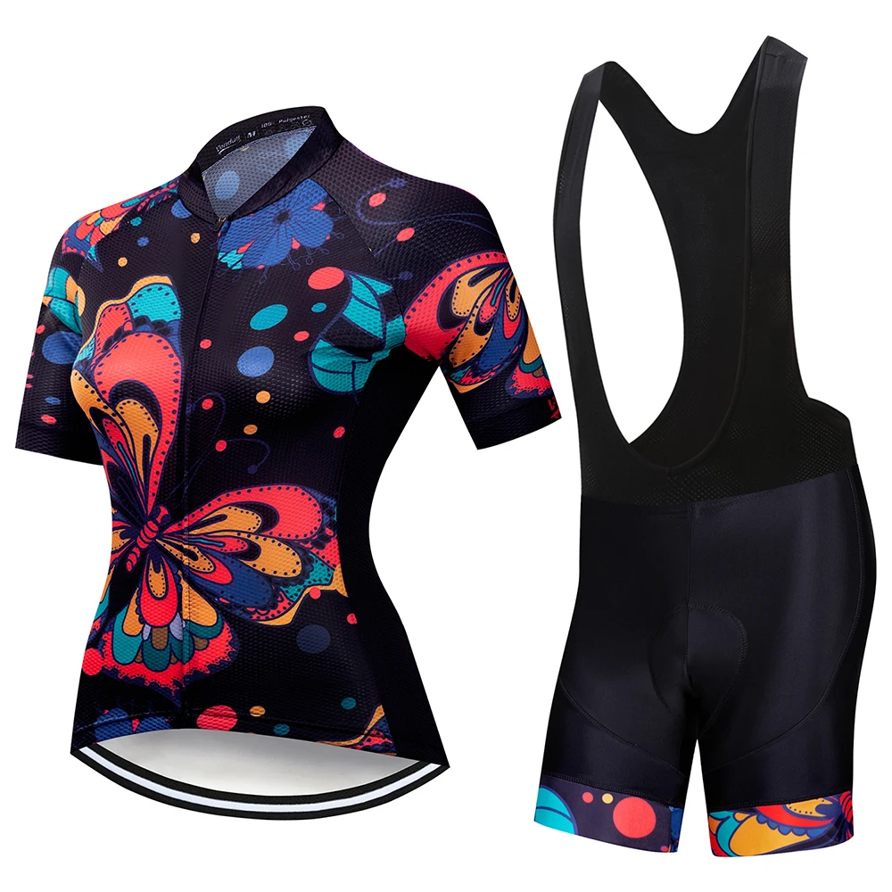 Jersey and bib Pants VENDULL летние женские велосипедные Джерси mtb комплект из Джерси для езды на велосипеде Ropa Ciclismo Спорт езда велосипед велосипедная одежда Maillot Ciclismo - Цвет: Jersey and bib Pants