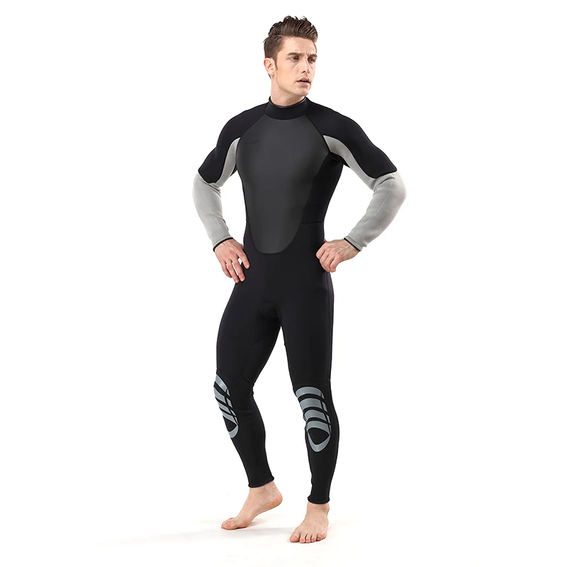 One-piece Neoprene Scuba Diving Wetsuit Men 3mm Waterproof Diving Suits Surfing Snorkeling Spearfishing Full Bodysuit Swimsuit