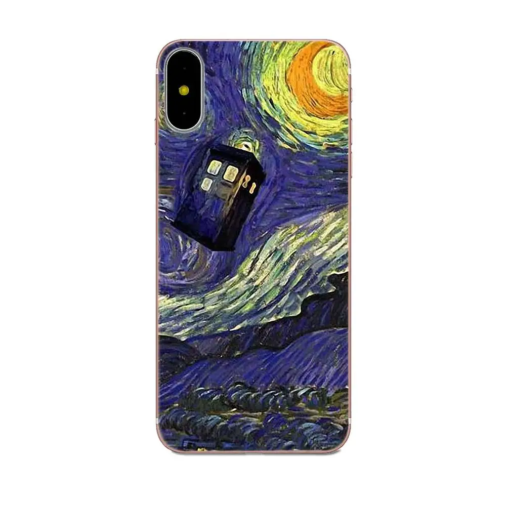 ТПУ чехол для телефона Samsung Galaxy Note 5 8 9 S3 S4 S5 S6 S7 S8 S9 S10 mini Edge Plus Lite Doctor Who Van Gogh