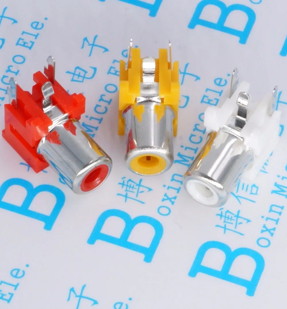 Бесплатная доставка 100 шт. гнездо для штатива отверстие сиденье RCA Cinch AV аудио вход