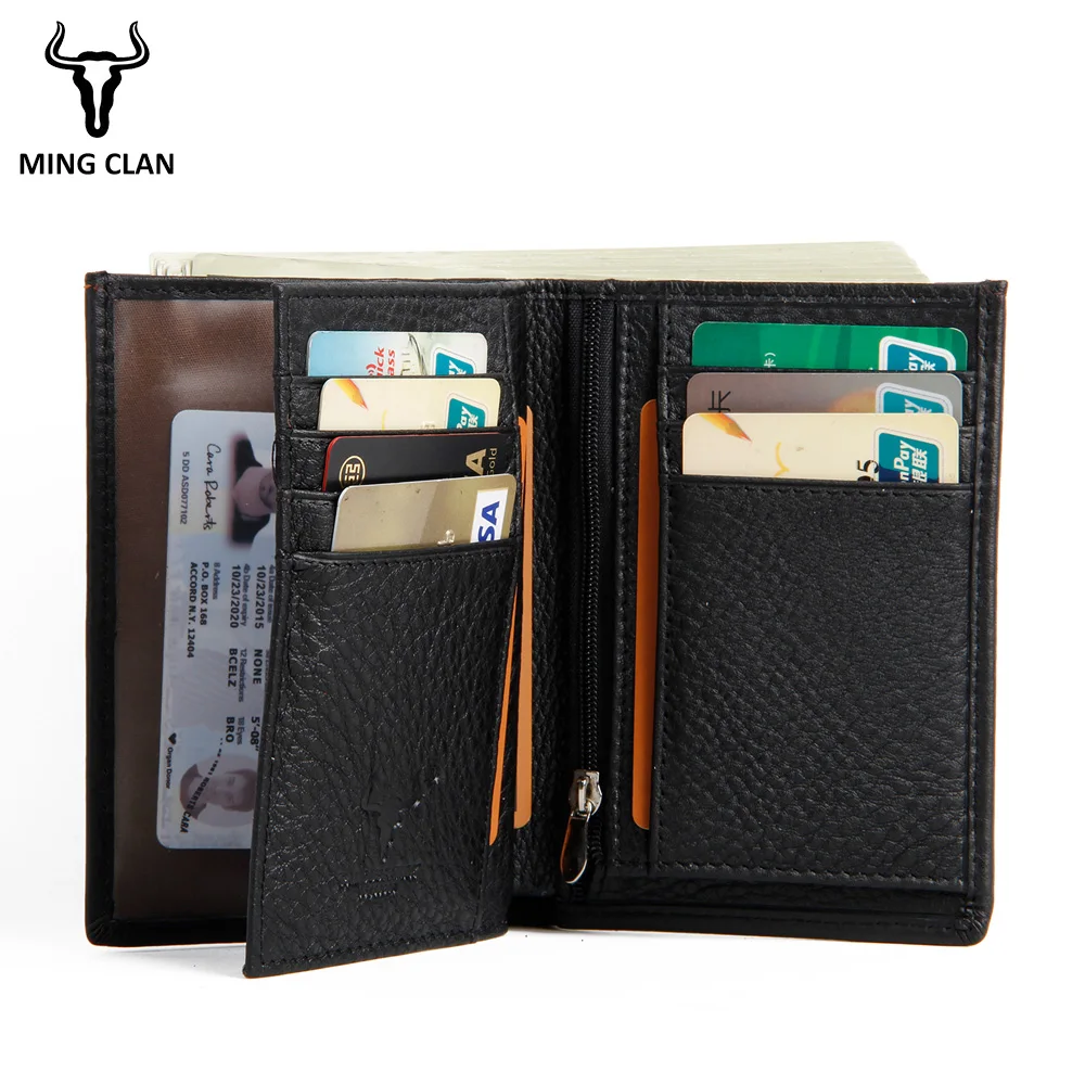 Кожаный бумажник для мужчин RFID кошельки Мужской кошелек держатель для карт модный кошелек Портмоне Карманный Органайзер Кошелек