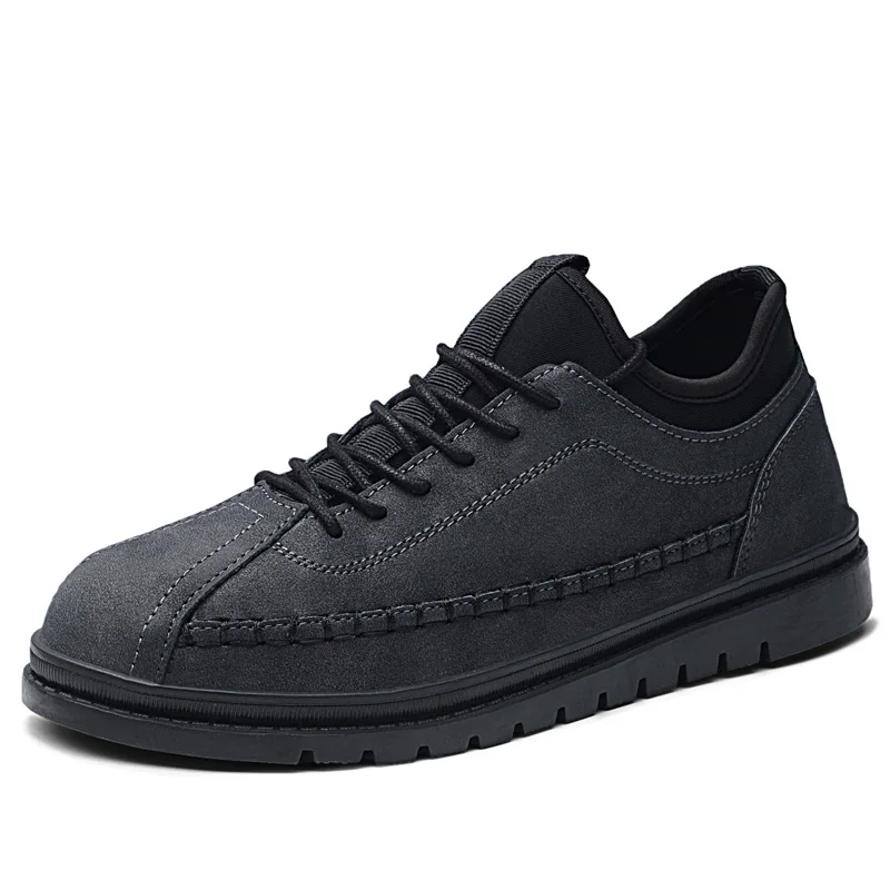 Men's Spring Genuine Leather Sneakers 2019 Waterproof Moccasins Antiskid Shoes Zapatillas de deporte Comfortable Walk | Обувь