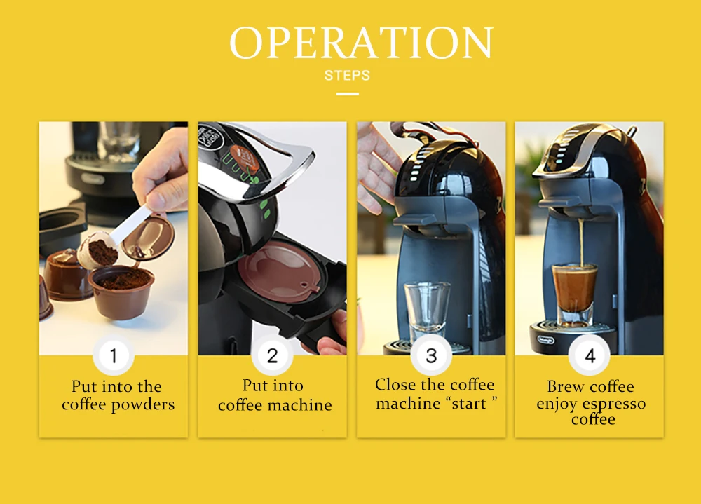 Обновление версии кофе Nescafe фильтры Dolce Gusto Кофе капсулы Пластиковая капсула для