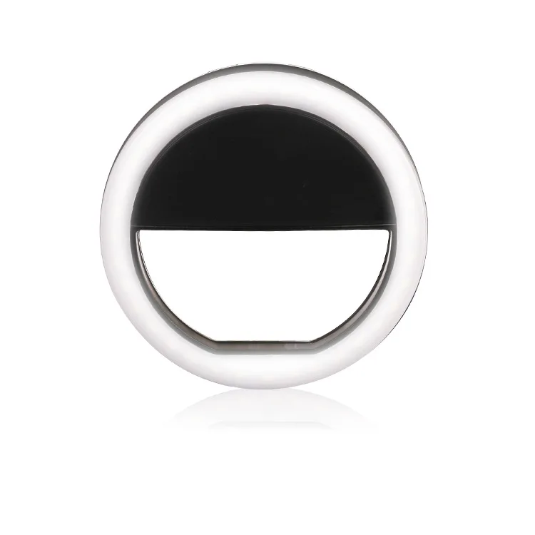 Selfie Portable Flash Led Camera Phone re-lighting Bright selfie light USB charging round live Photo Lights | Электроника