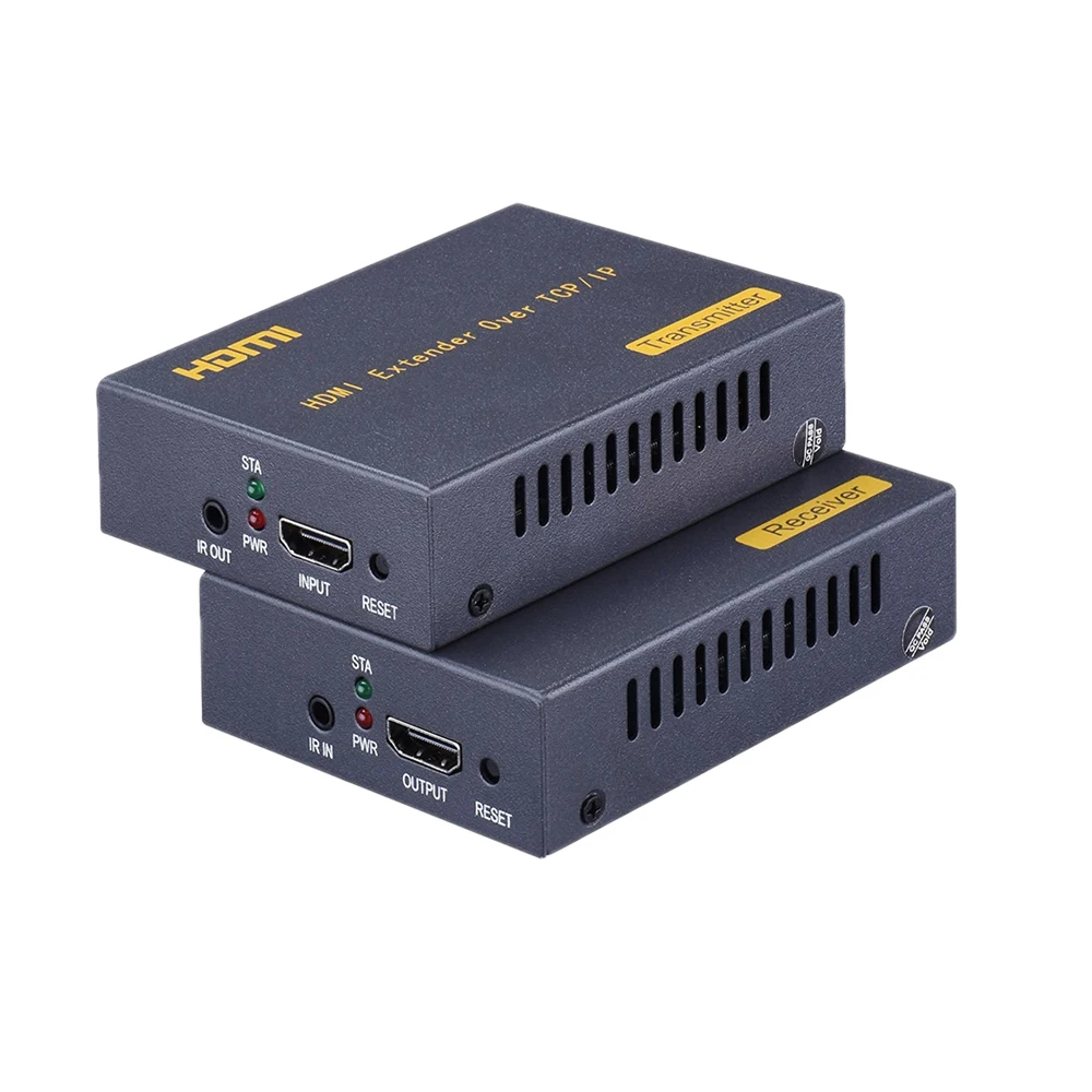 PUZHIJIE Новый HDMI удлинитель IP по Cat5 Cat5e Cat6 Cat7 IR Extensor UTP/STP LAN сетевой Ethernet TCP/IP |