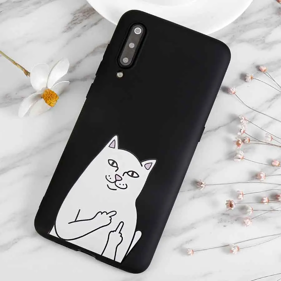 Cute Cartoon Cat Silicone Case For Samsung Galaxy A10 A30 A50 S10 5G M10 M20 A8S A6S S10E Plus J4 Core Cover Funny Coque Fundas |