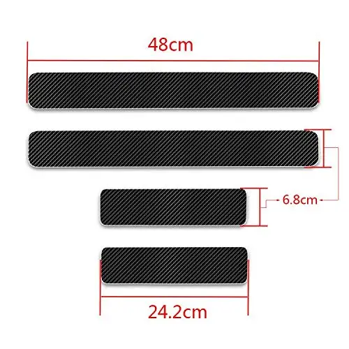 4 предмета в комплекте Для Киа соул порога протектор Светоотражающие 4D