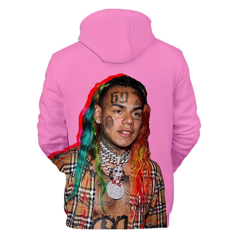 Новинка, 6IX9INE, толстовки с капюшоном, толстовки с 3D принтом для мужчин/wo, мужские свитшоты, Осенние теплые толстовки с 3D принтом, популярное повседневное пальто, топы для мальчиков, размер XXS-4XL
