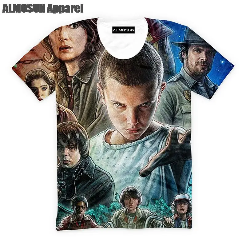 Крыльце малыш страшно оставлять 3D во всем печатных футболки короткий рукав Hipster