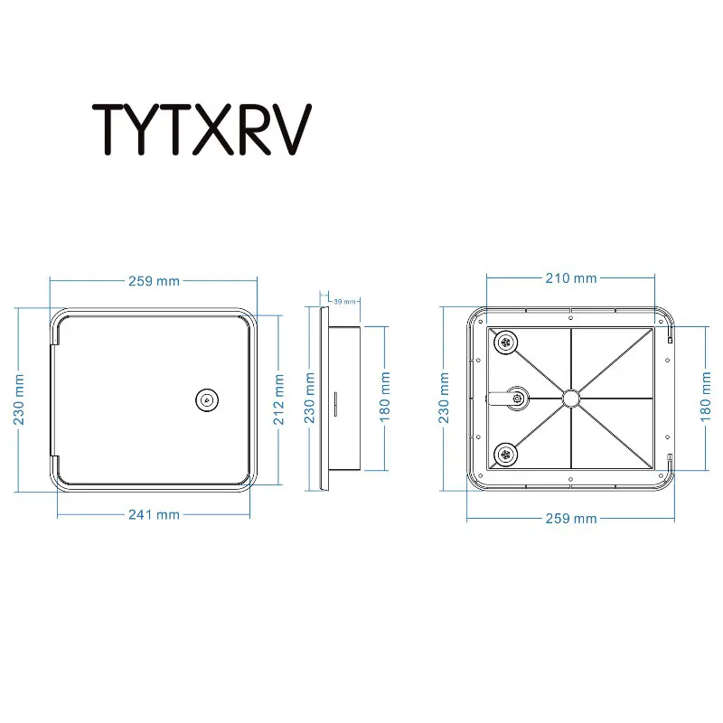 Camper аксессуары лодка дом на колесах ключ замок Многоцелевой Кабельный люк белый