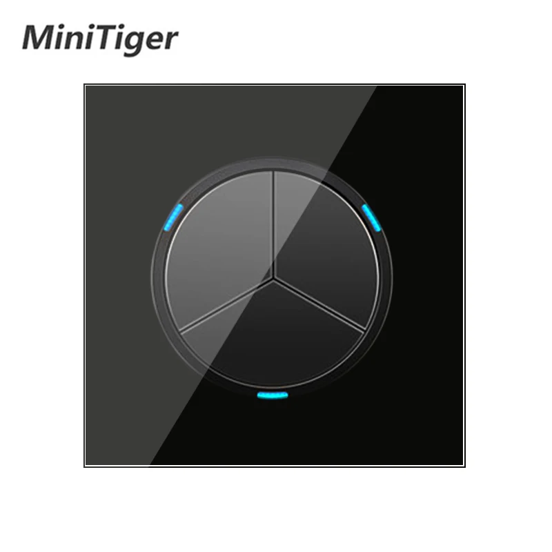 Minitiger 3 банды 1 способ случайный щелчок вкл/выкл настенный выключатель света со