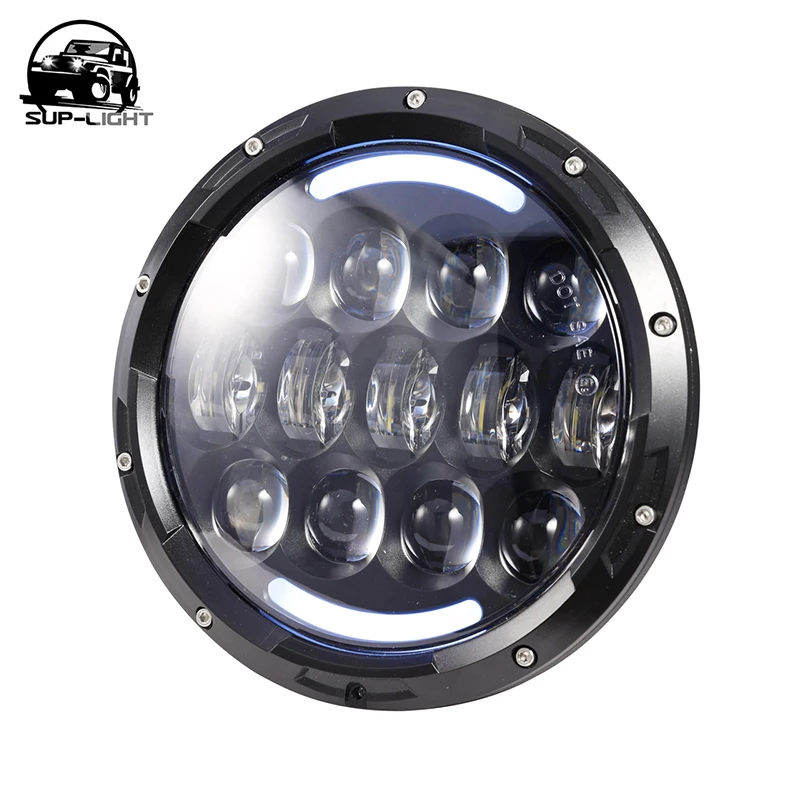 

Black 7 Inch 105W Round LED Projector Headlight Waterproof Bulb for Harley Motorcycle & Jeep Wrangler (Pair)