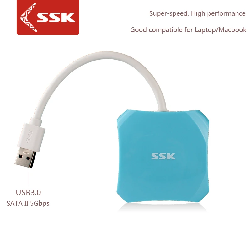Ssk shu300 высокоскоростной 5Gbs usb3.0 концентратор с четырьмя 4 линейными портами