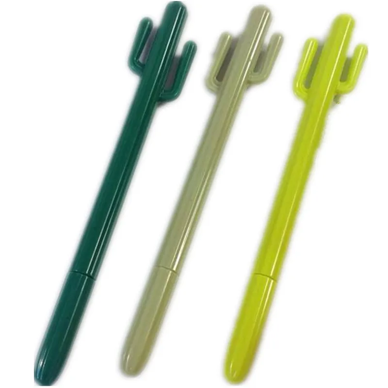 3 шт./лот вечерние милые ручки кактус дизайн гелевая ручка для офиса и школы