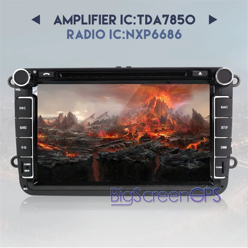 Автомобильный DVD плеер на Android 9 8 дюймов 4 Гб ОЗУ GPS навигация для Volkswagen golf passat tiguan