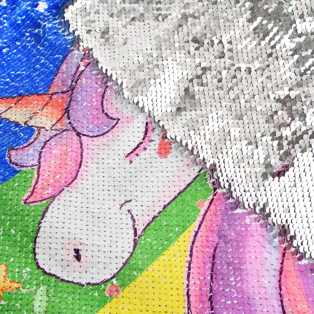 Unicorn Sequin Backpack Drawstring Bag for Girl School Kids Mermaid Horse Draw String Bags | Unisex Backpacks