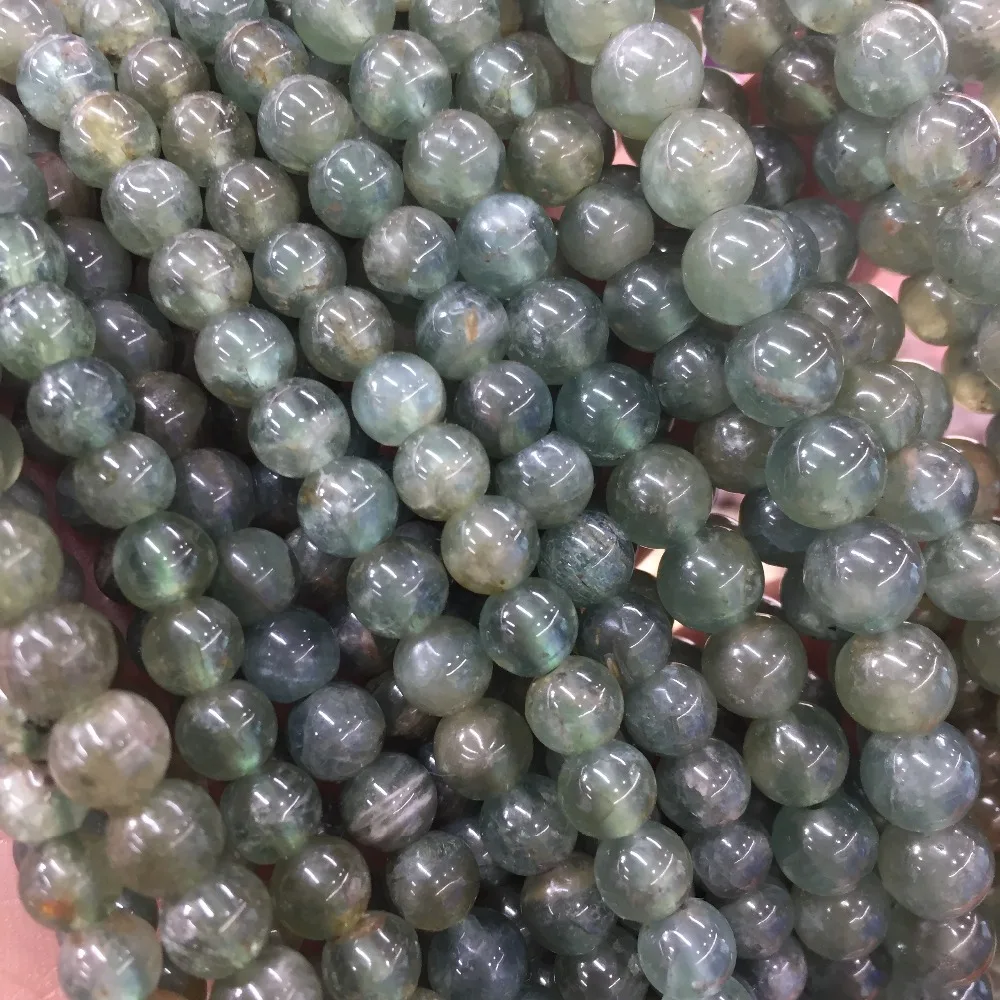 РЕДКИЙ AAA чистый натуральный зеленый Апатит драгоценный камень Гладкий Круглый