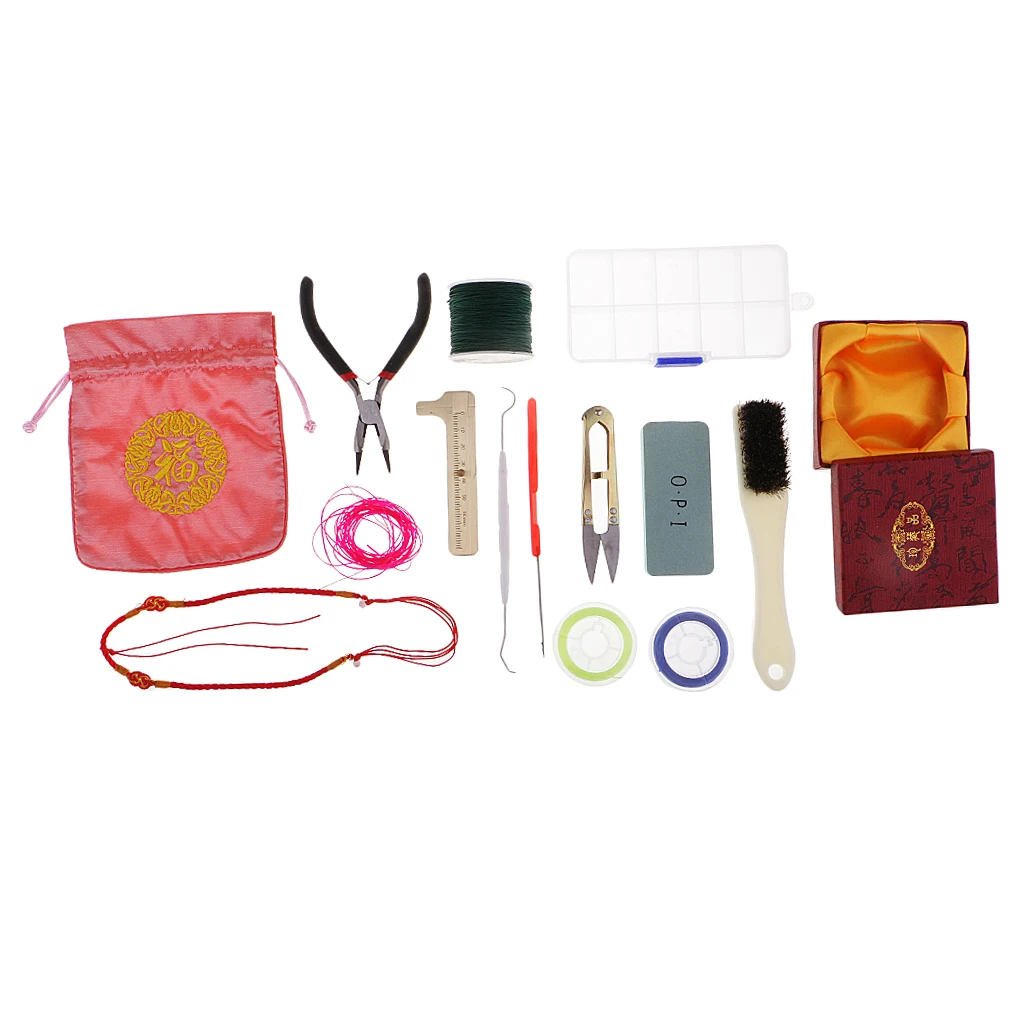 15 Pieces/set Jewelry Making Tools Kit Hand Pliers For Beading Crafting With Case And Blessing Cloth Bag | Украшения и аксессуары