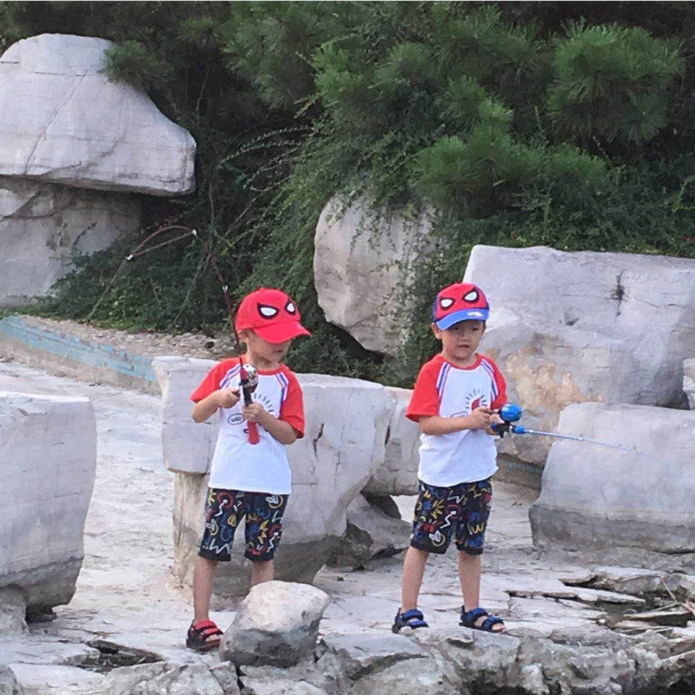 

iLure Telescopic Fishing Rod Reel Combo Full Kit Children Fishing Rod Set+Spinning Reel+Line Lures Hook with Fishing Box Pesca