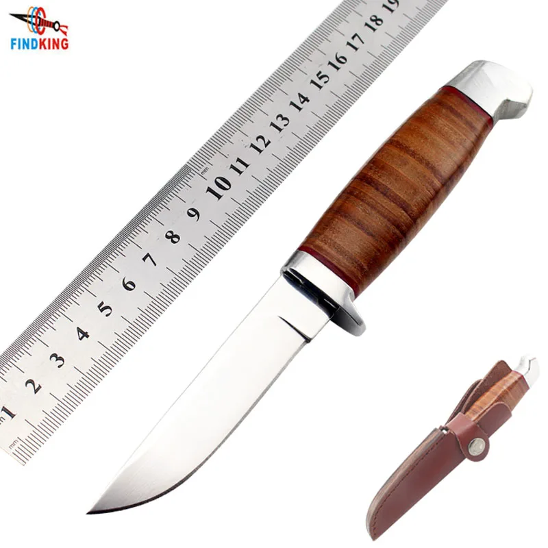 Тактические ножи FINDKING 440c уличный Карманный Клинок с рукояткой из натуральной