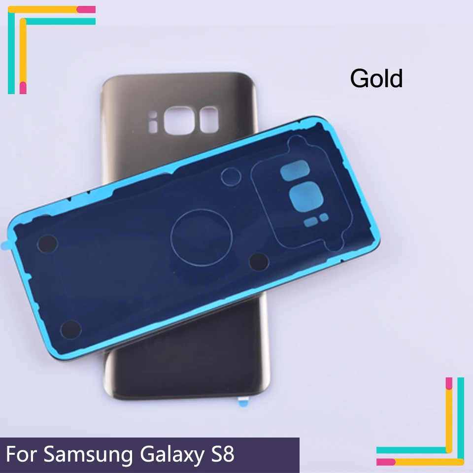 10 шт./партия для Samsung Galaxy S8 g950 G950F SM-G950F корпус Крышка батарейного отсека задняя