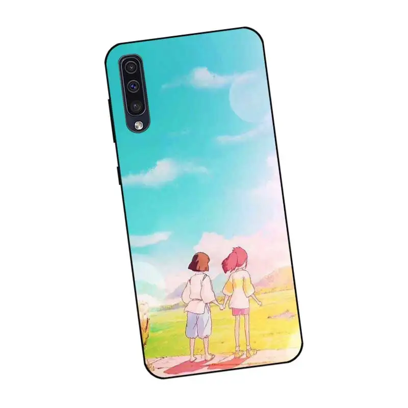 N449 Тоторо Смарт Черный силиконовый чехол для samsung Galaxy A2 Core A6 A7 A8 A9 A10 A30 A40 A50 A60 A70 A80 A90