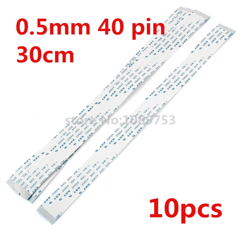 10 шт. 30 см 20624 мм 40P AWM 300 0 5 длина Шаг 40Pin Isotropy Гибкий плоский кабель FFC / FPC|awm 20624|fpc ffcffc