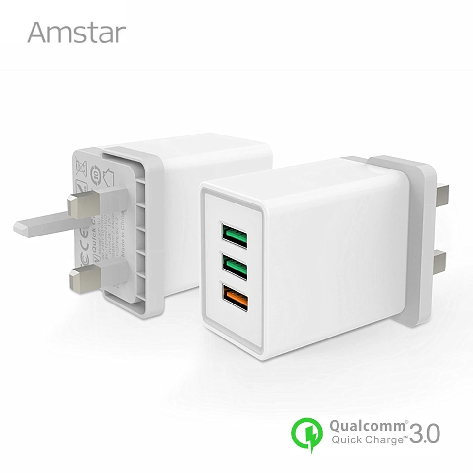 Амстар Quick Charge 3 0 30 Вт USB зарядное устройство настенное QC3.0 дорожное адаптер для