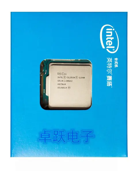 Процессор Intel Celeron G1840 двухъядерный процессор в штучной упаковке (2 Мб кэш 2 80 ГГц)