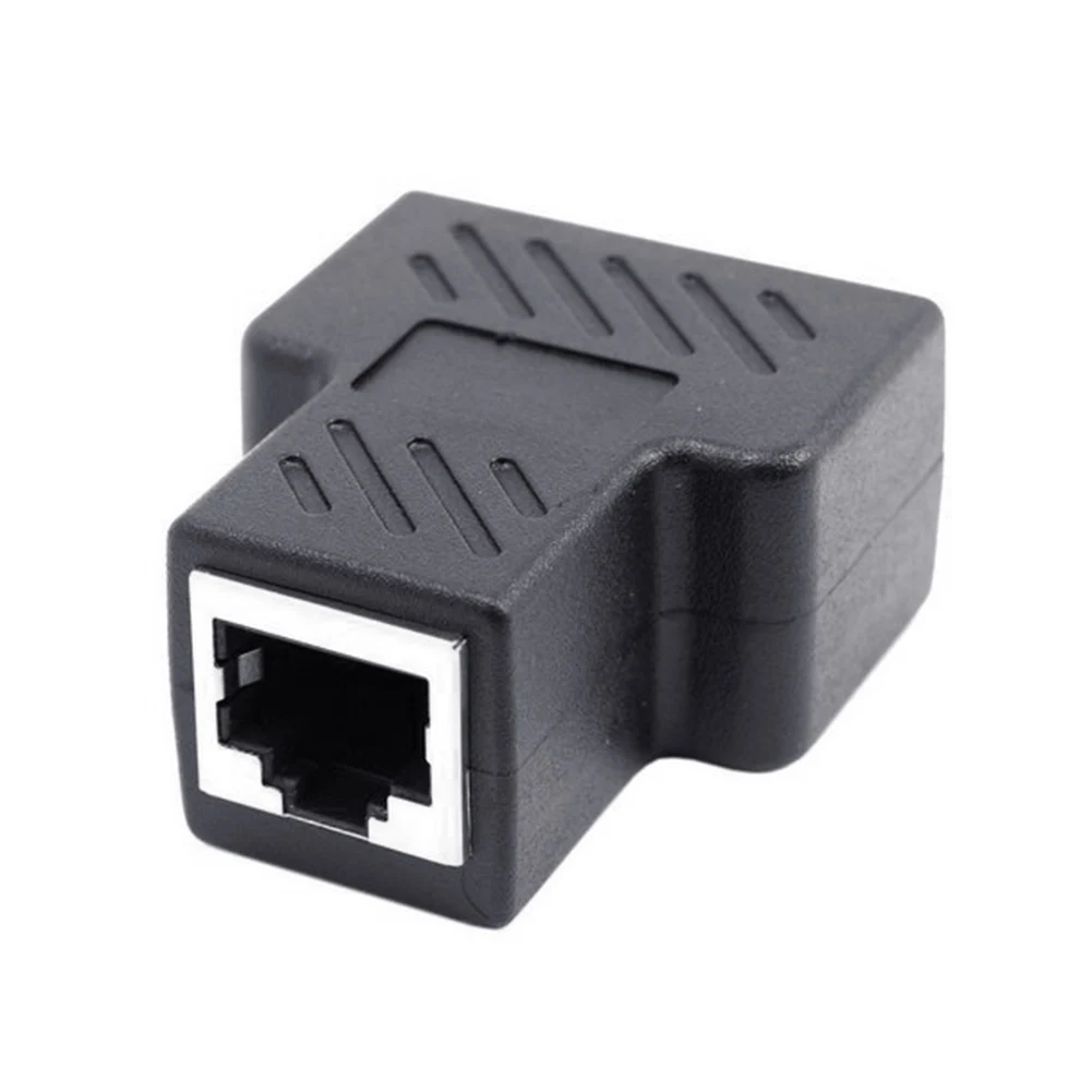 1 Мужской до 2 Женский аудио-видео кабели Ethernet сети RJ45 Plug адаптер конвертер Splitter Extender разъем адаптера