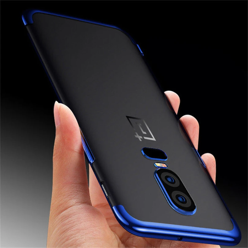 Мягкий ТПУ Прозрачный чехол для телефона OnePlus 6 6T 5 T тонкий гибридный глянцевый