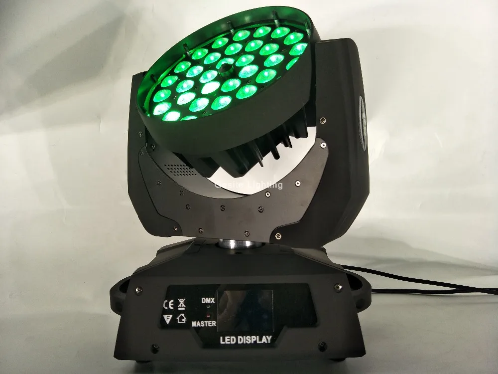 2 шт. 36x15 Вт Светодиодный прожектор с движущейся головкой RGBWA LED DMX Вечеринка DJ