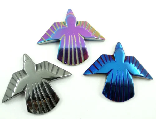 Натуральный кварцевый кристалл Титан Гематит ручной работы Орел драгоценный