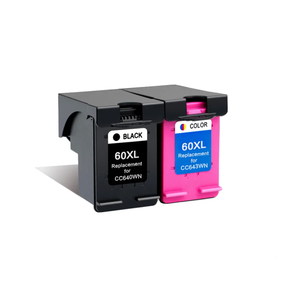 1 комплект 60XL чернильные картриджи для hp 60 XL для hp с чернилами hp Deskjet C4685 C4688 C4798 C4799 D110a ENVY 100 110 111 114 120 121 F2480 F2420 F4480