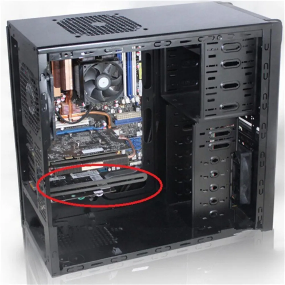 1 комплект Универсальный кронштейн для крепления вентилятора для PCI с боковым выдувом видеокарты вентилятор охлаждения кронштейн держатель