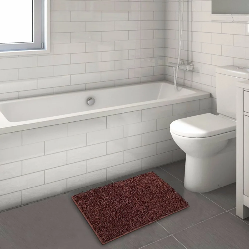 40x60 см микрофибра синель коврик для ванной нескользящий ванной|non slip bath mat|bathroom
