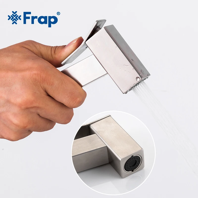 Frap квадратное биде из нержавеющей стали краны ручной спрей для домашних животных