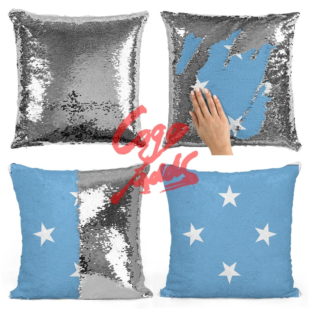 

Micronesia home decoration accessories room decoration cushion cover throw pillows reversible mermaid sequin pillow case cover