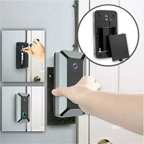 Wireless Smart WiFi DoorBell IR Video Visual Camera Intercom Home Security Door Bell For Apartments Alarm | Безопасность и защита