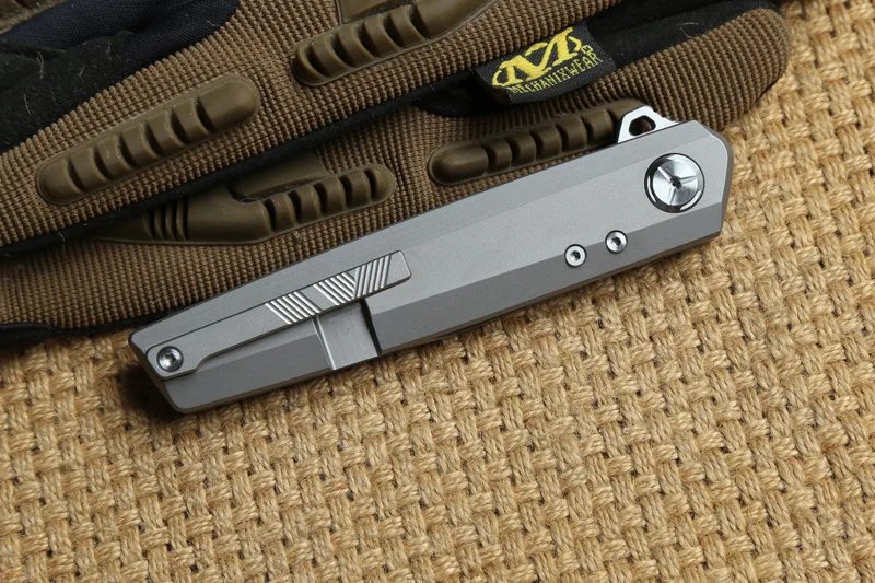 Два солнца TS06 D2 лезвие Тактический Flipper мяч brearing складной нож titanium Отдых на природе Охота карманные ножи Открытый выживания EDC инструмент