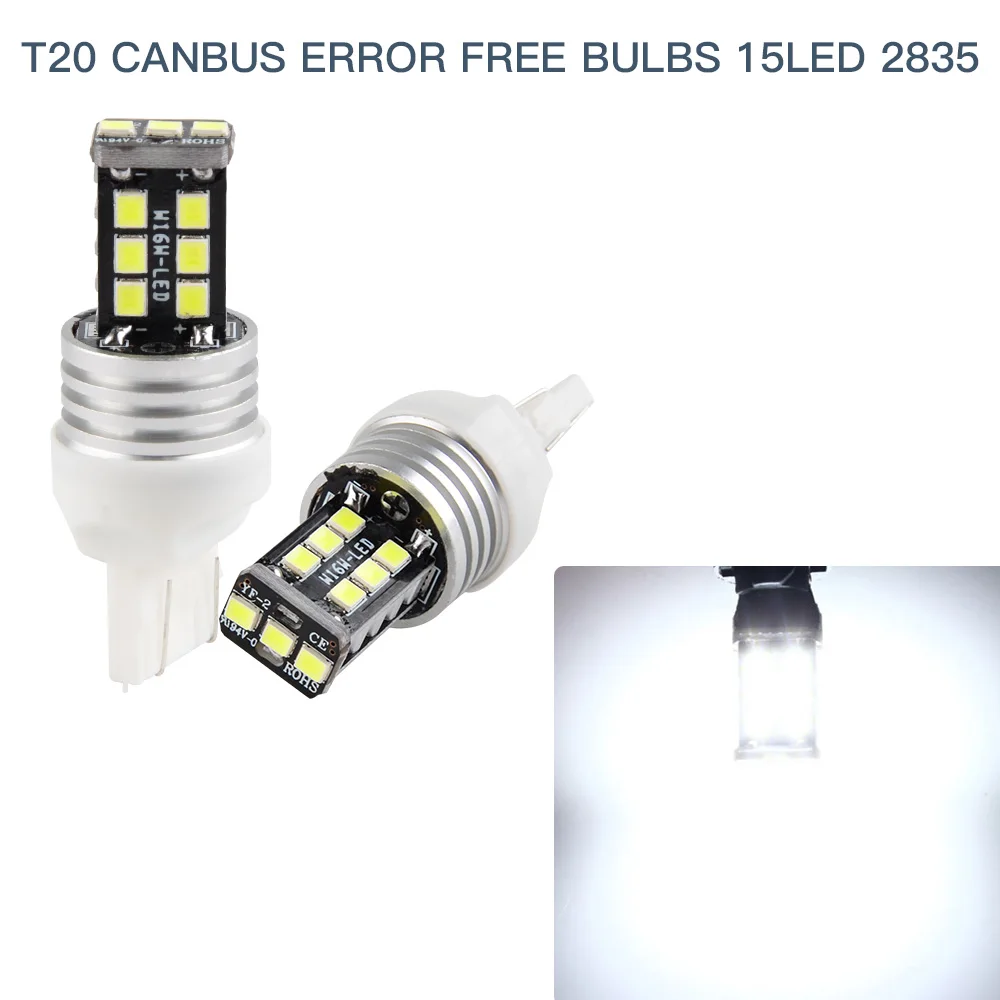Nicecnc 2 шт. T20 7443 7440 автомобилей Canbus Ошибок LED Резервное копирование свет автомобиля
