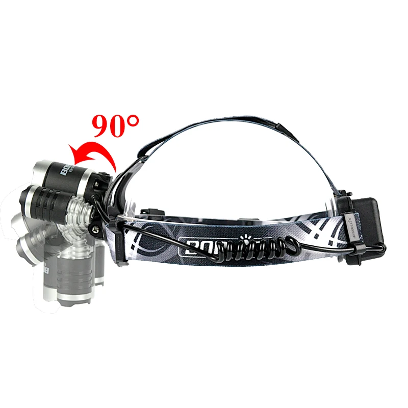 Модернизированный BORUiT RJ 3000 Plus XM L T6 3 светодиодный кабель Micro USB + 2 аккумулятора 18650