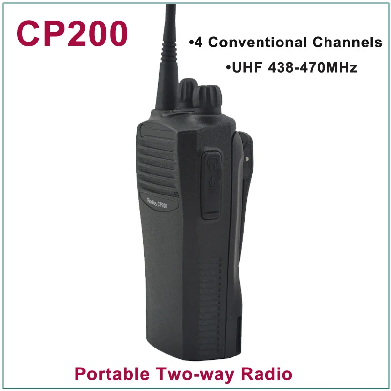 Совершенно новая портативная Двусторонняя радиостанция CP200 UHF 438-470 МГц с 4