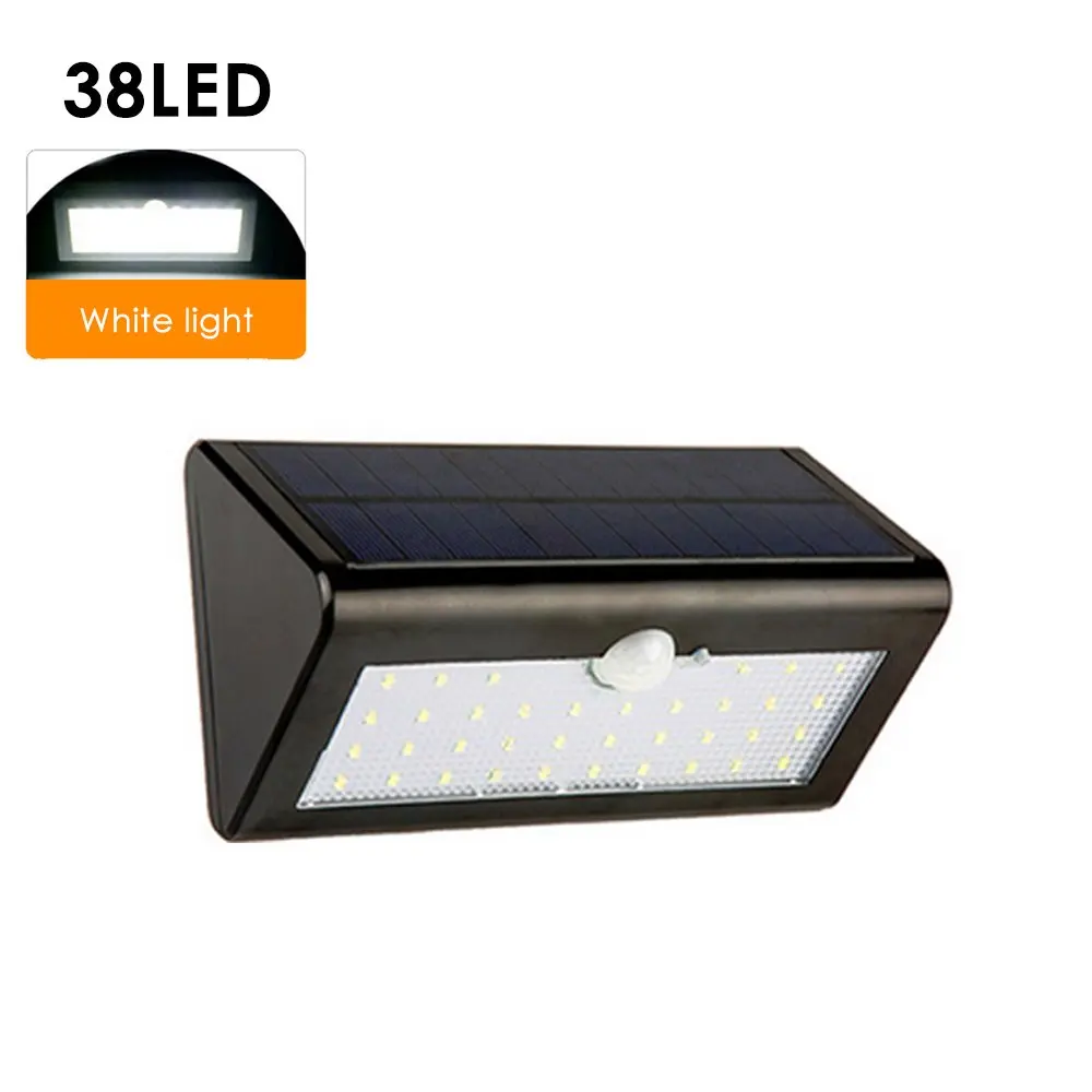 Солнечный свет открытый 38 светодиодный солнечные настенные светильники легко