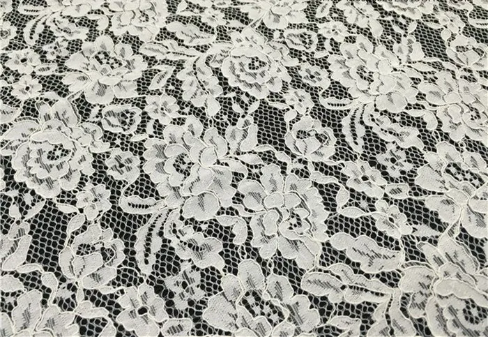 3 метра/шт 46 см широкая белая отделка цветочным кружевом Франция кружевная ресниц