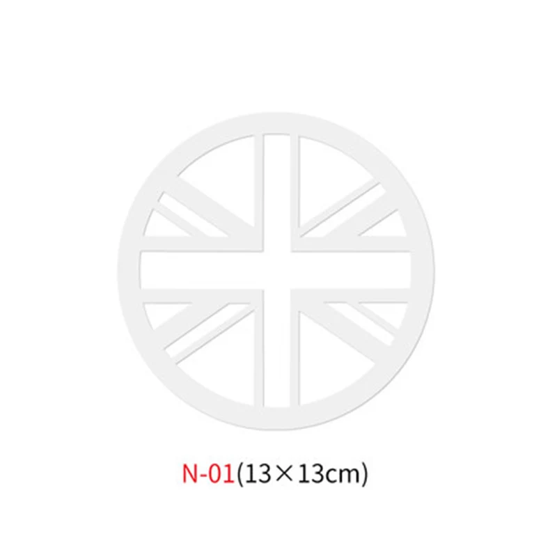 N-01 Различные автомобильные наклейки Union Jack для Mini Cooper One S JCW Countryman Clubman F55 F56 R55 R56 R60 F60 автомобильные аксессуары - Название цвета: N-01